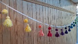 tassel and pompom garland