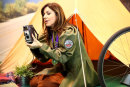 Julia Bradbury at Camping & Caravan Show at the NEC in Birmingham, Feb 2014