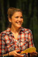 Lisa Faulkener at Camping & Caravan Show at the NEC in Birmingham, Feb 2014