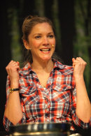 Lisa Faulkener at Camping & Caravan Show at the NEC in Birmingham, Feb 2014