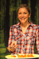 Lisa Faulkener at Camping & Caravan Show at the NEC in Birmingham, Feb 2014