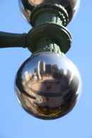 Reflection of Union Square, San Francisco.