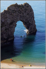 Fun at Durdle Door