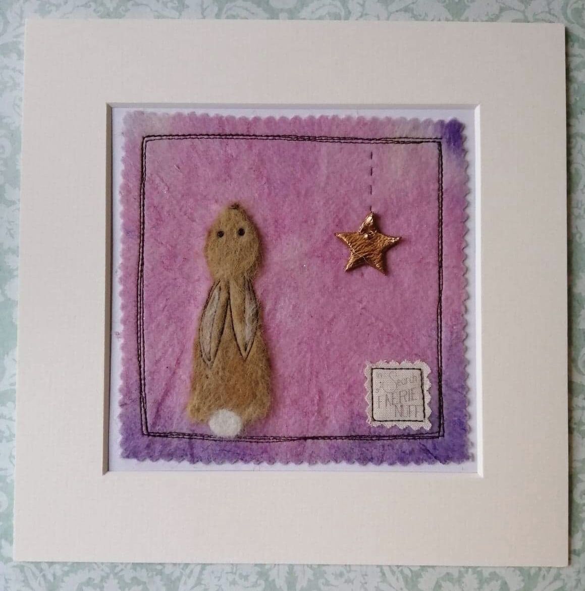 Mixed Media Brown Hare and Star picture