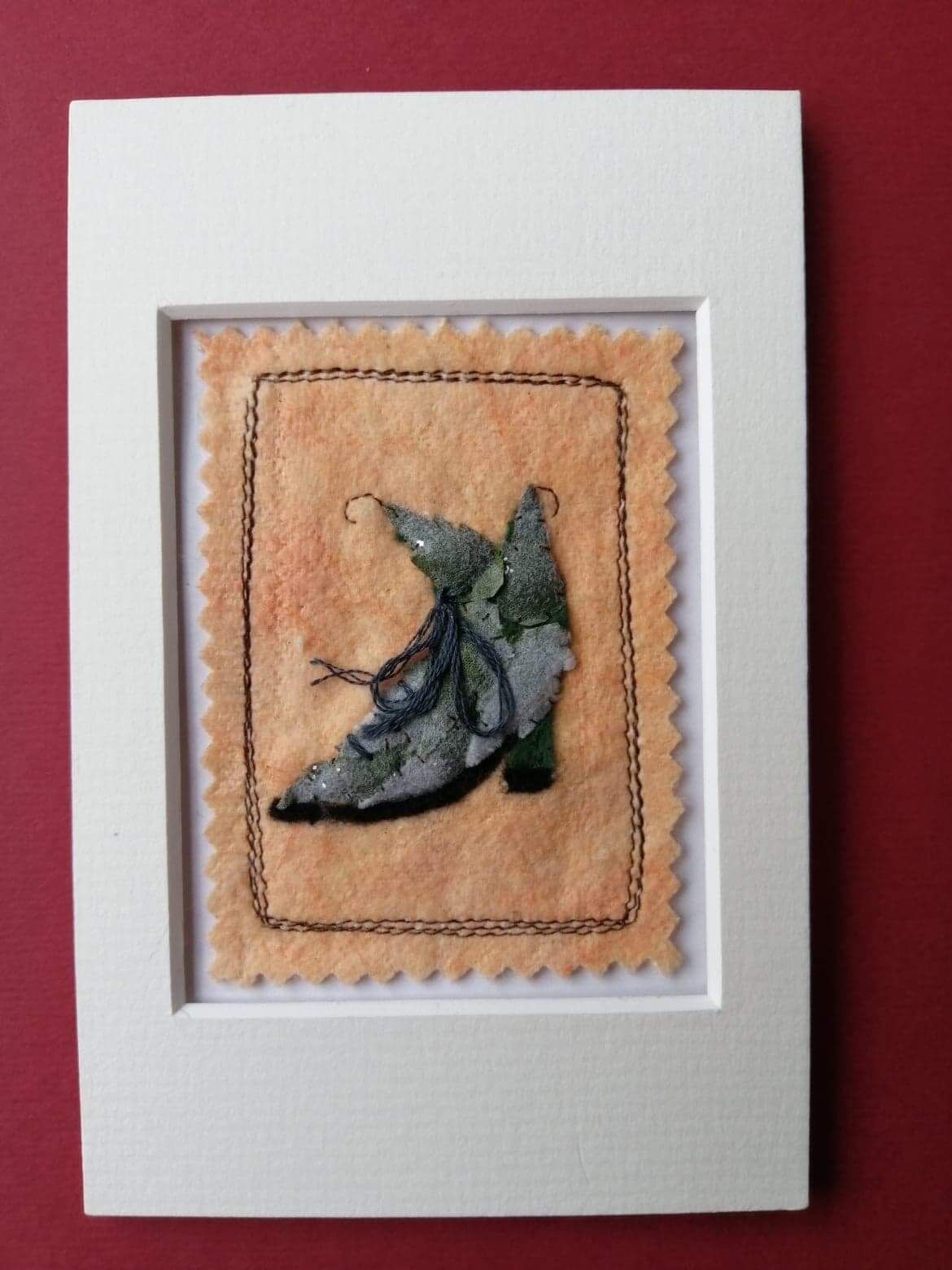 Mixed media Faerie shoe picture