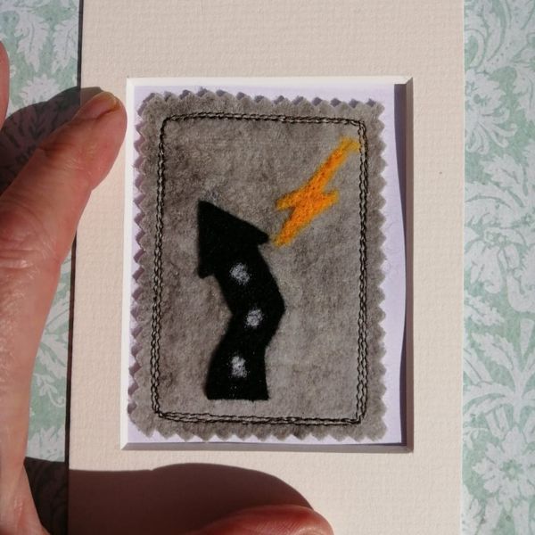 Crooked Castle mixed Media ACEO