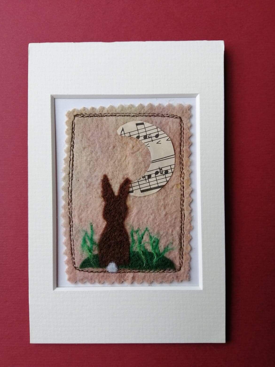 Mixed Media Hare Picture