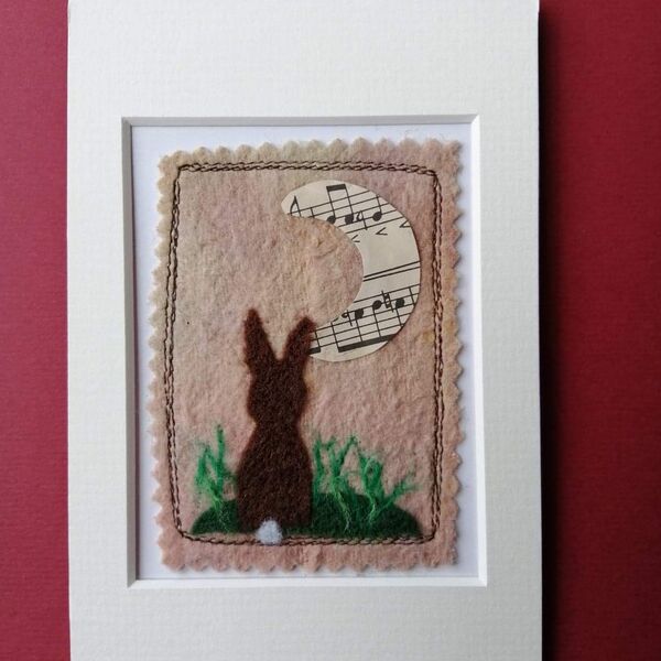 Mixed Media Hare Picture