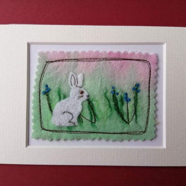 White Rabbit Mixed Media