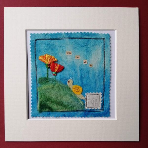 ‘You Can Do It’ Mixed Media Picture