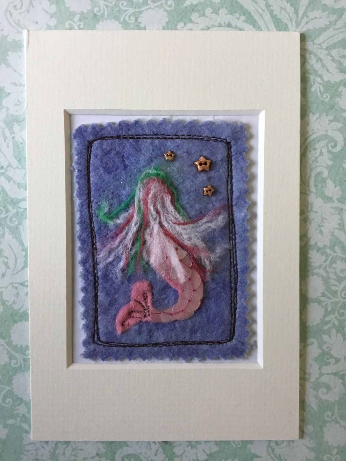 Mixed Media Mermaid ACEO