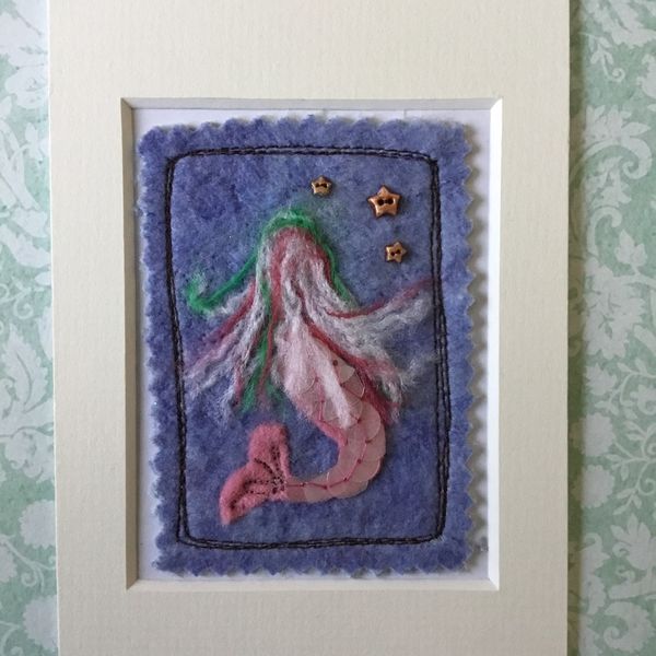 Mixed Media Mermaid ACEO