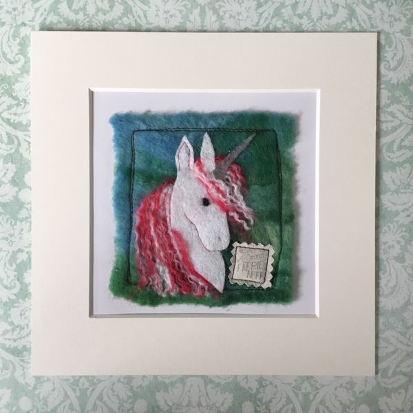 Mixed Media Unicorn Picture