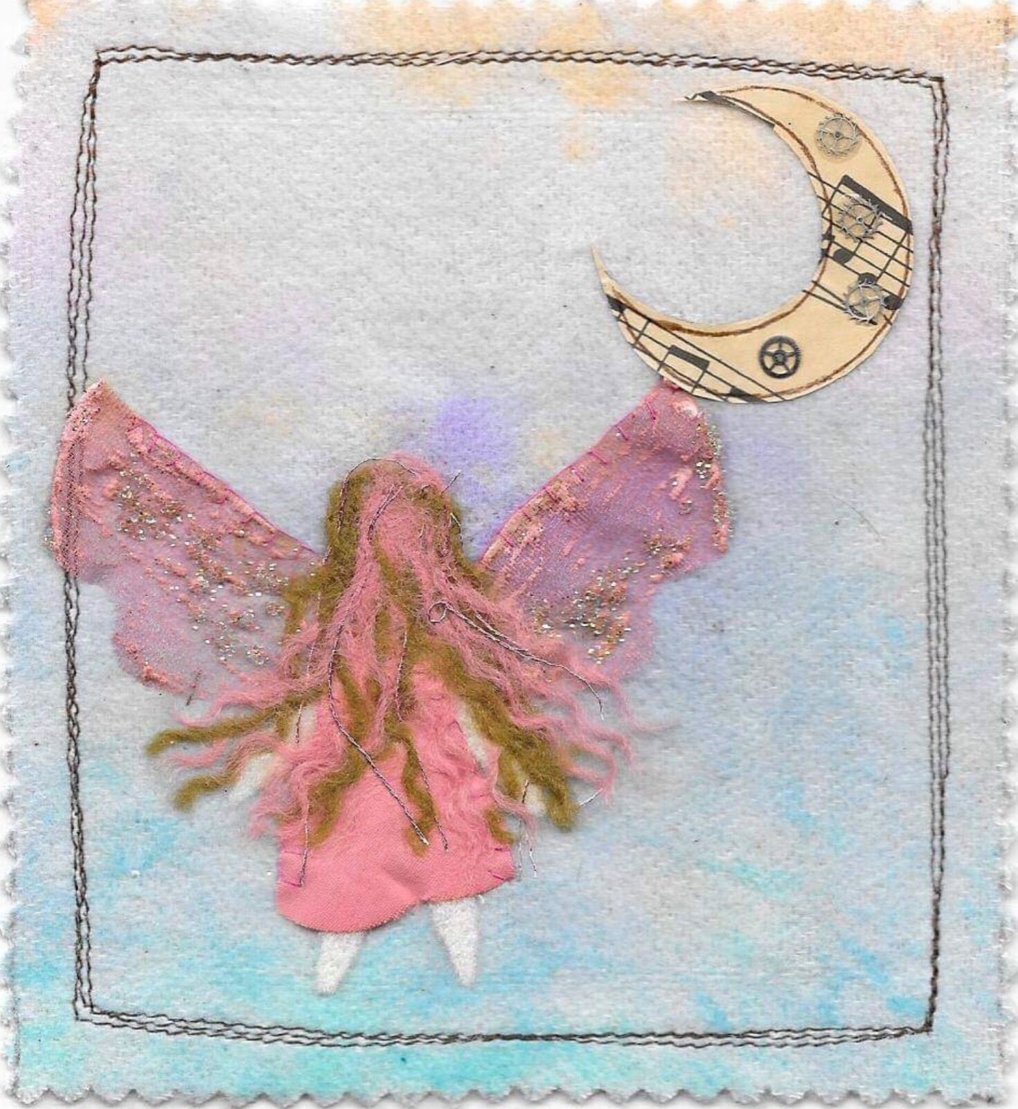 Faerie and moon card