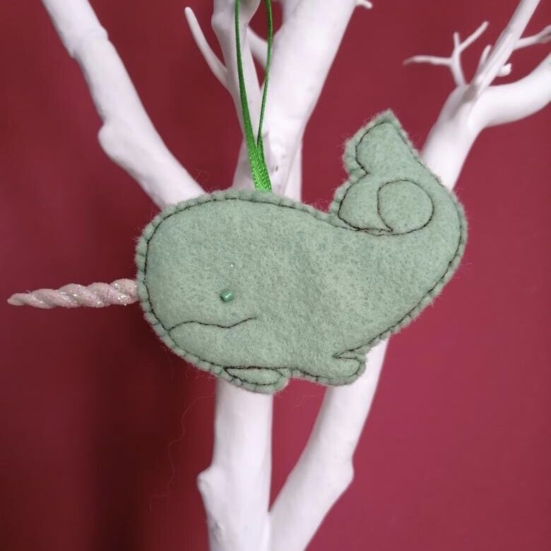 Hanging Narwhal decoration