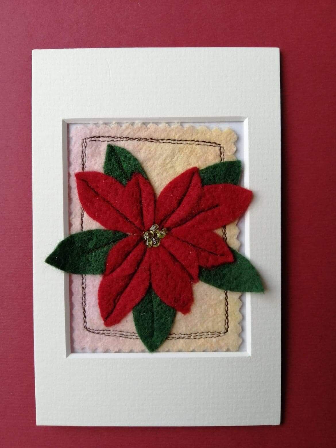 Mixed media Poinsettia