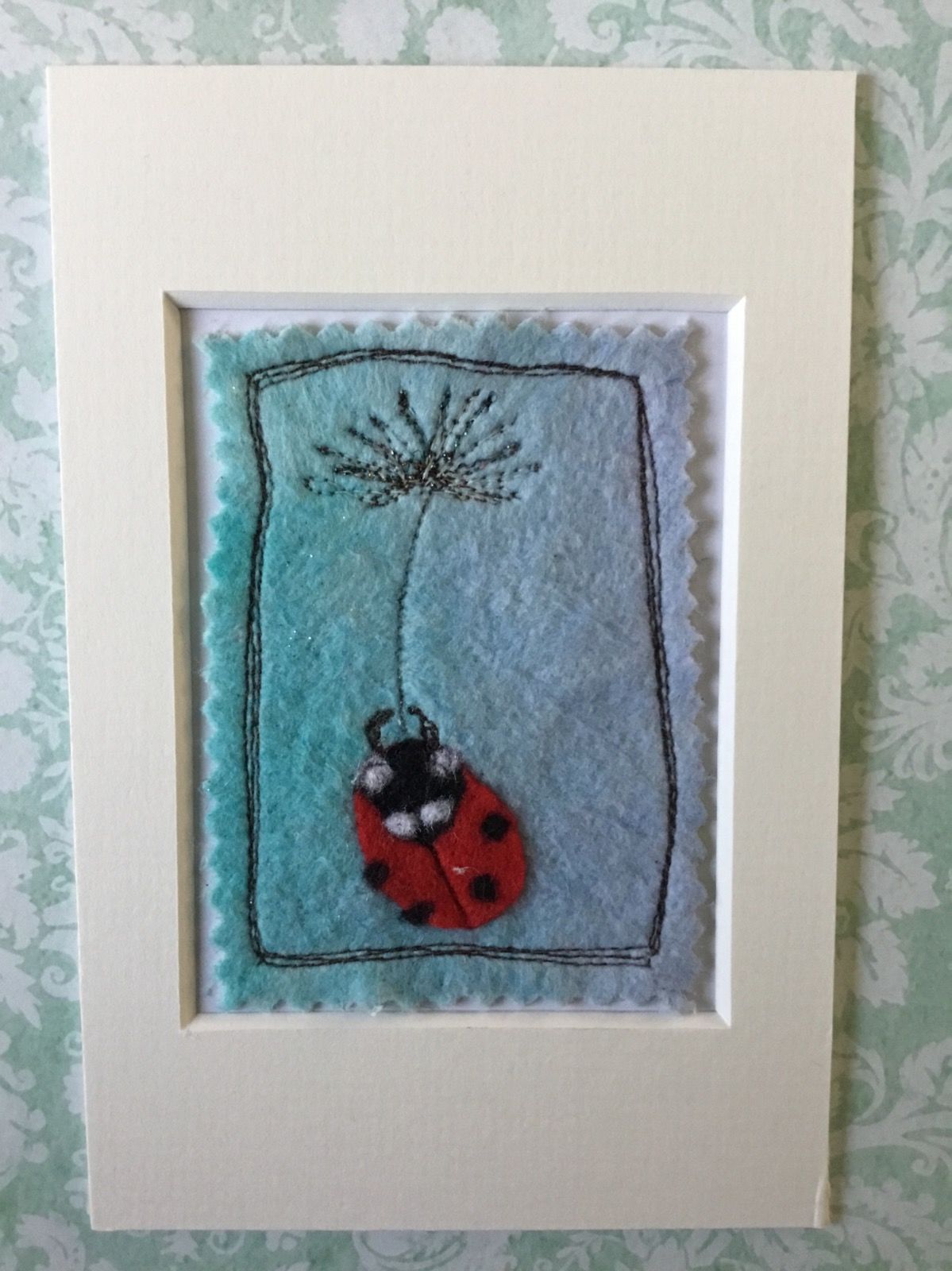 Mixed Media Ladybird ACEO