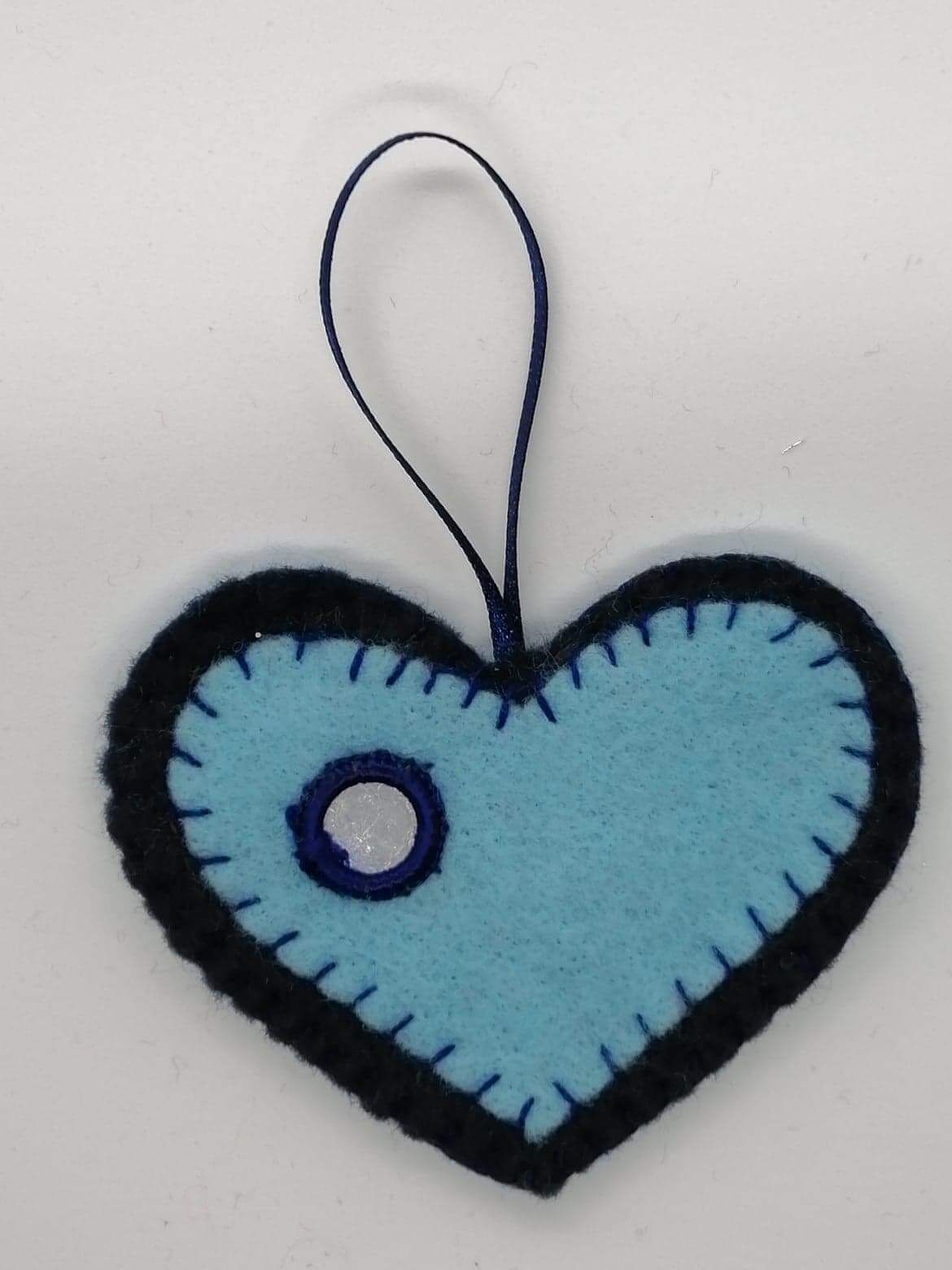 Hanging blue Heart