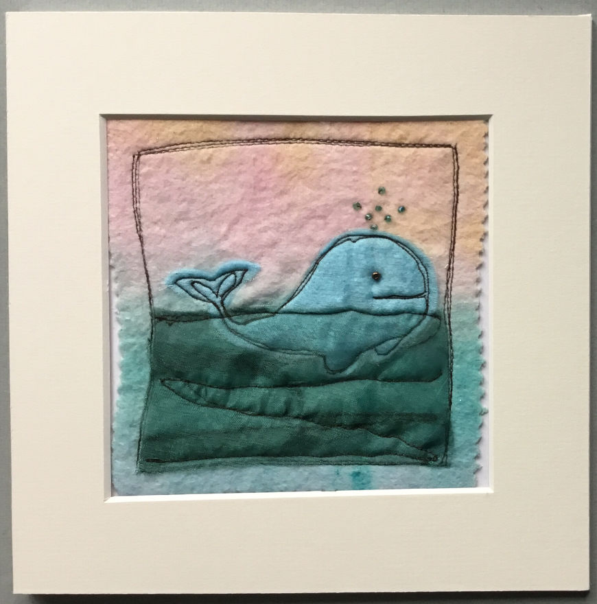 Mixed media whale picture