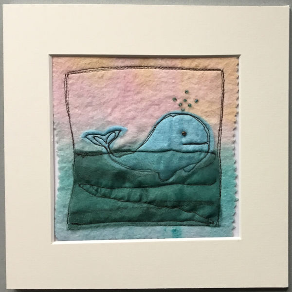 Mixed media whale picture