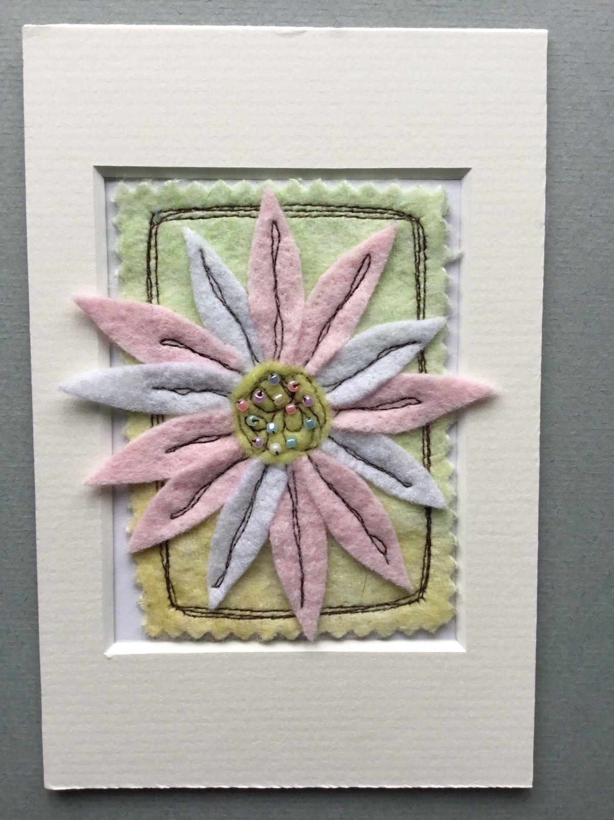 Mixed media Flower ACEO