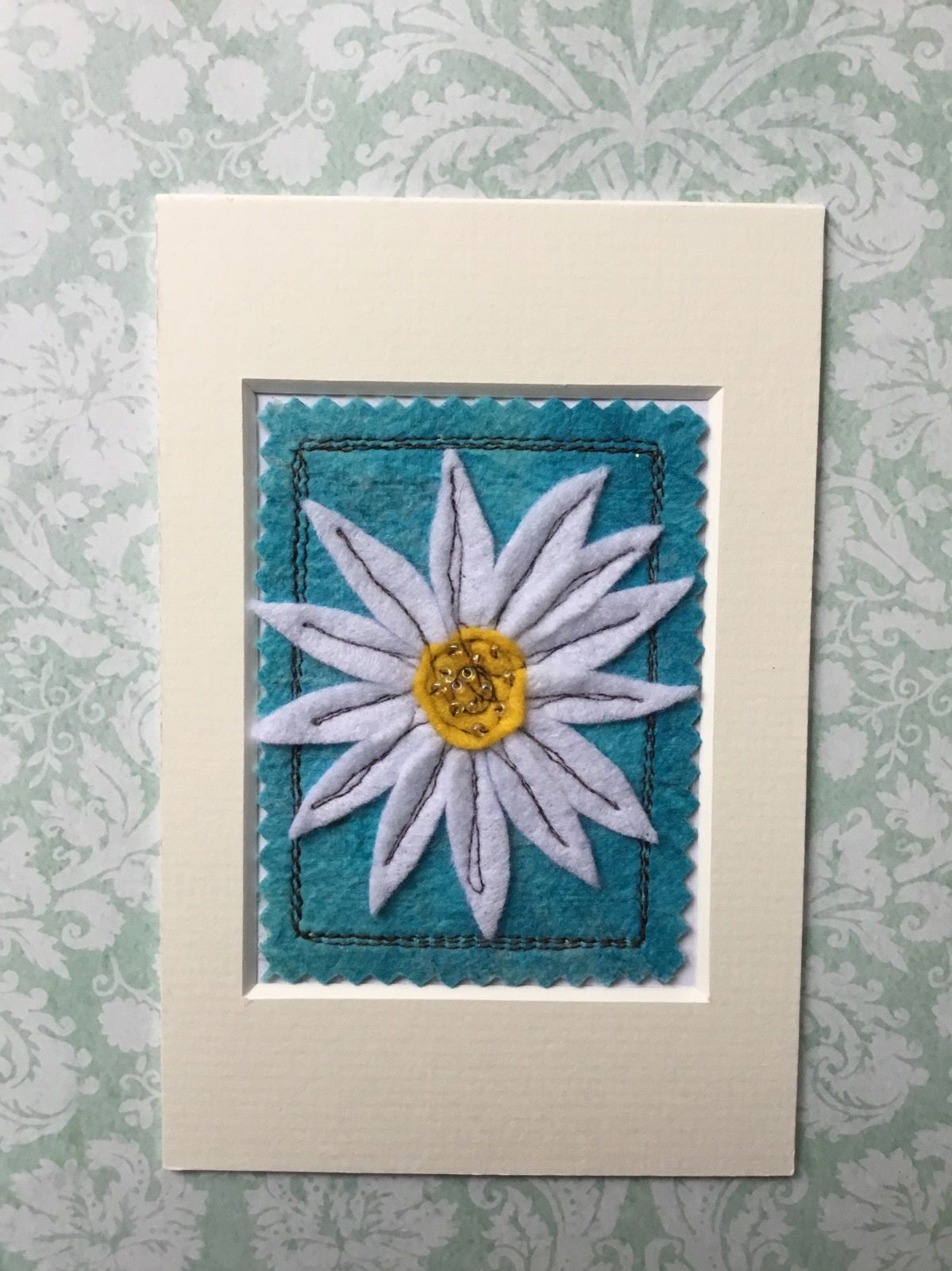Mixed media Flower ACEO