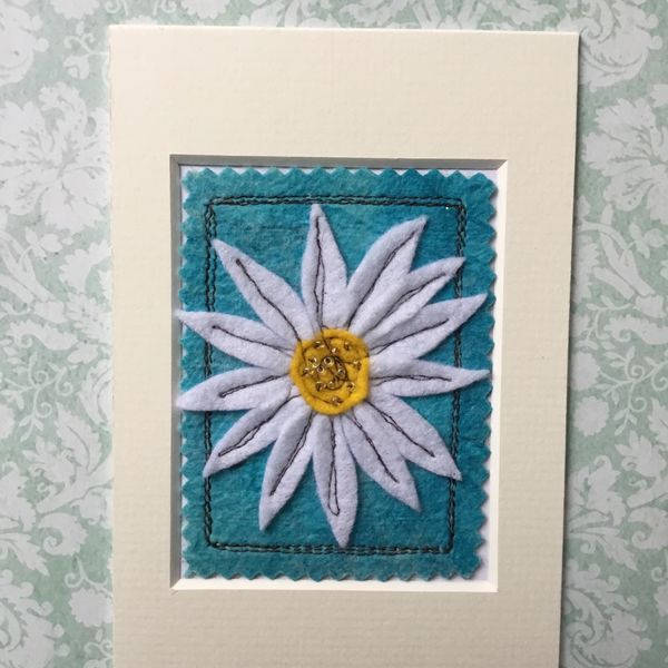 Mixed media Flower ACEO