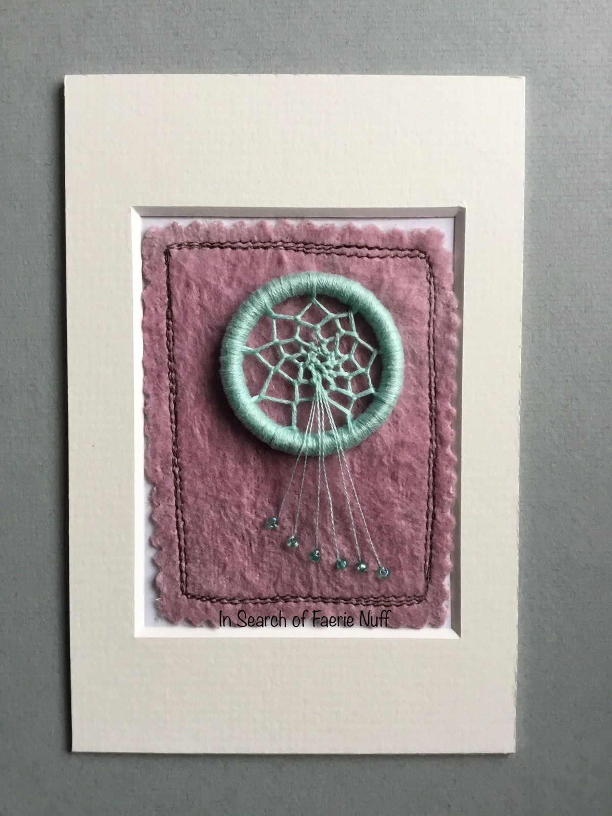 Mixed media Dream catcher ACEO