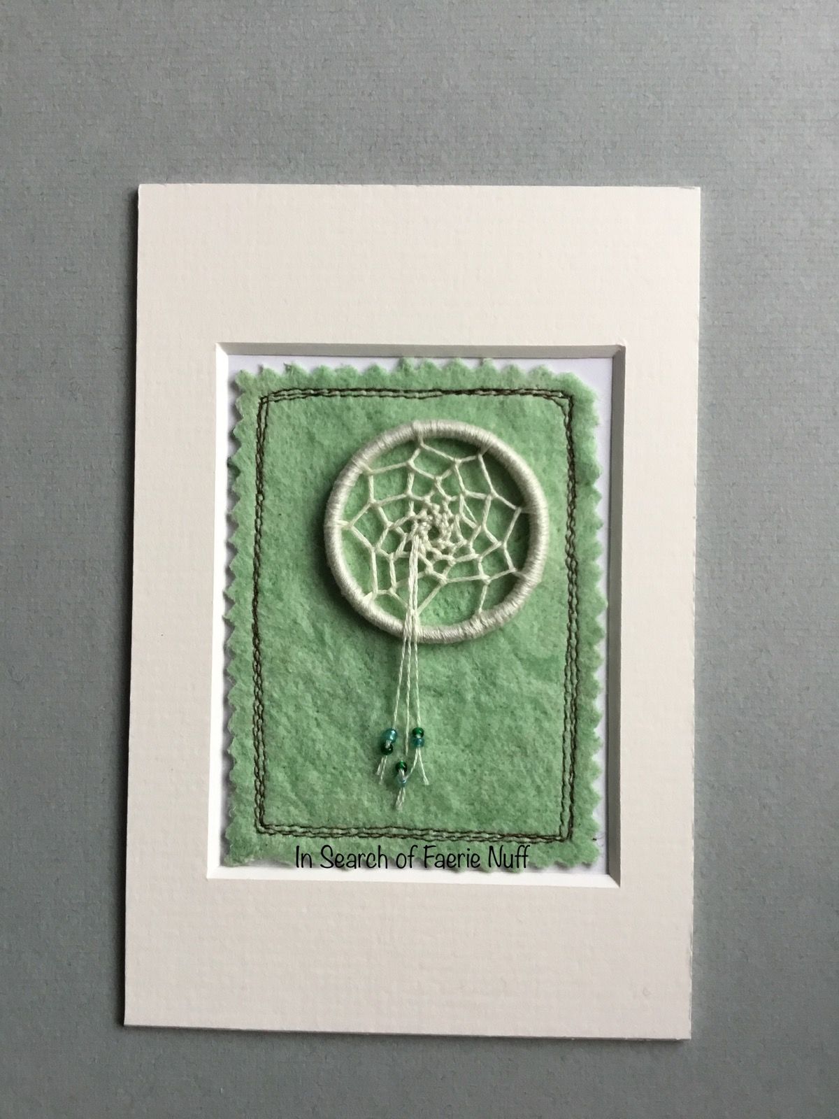 Mixed media Dream catcher ACEO