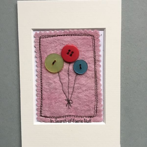 Bunch of button balloons ACEO
