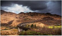 Glennfinnan Viaduct-Glennfinnan-Scotland. A photograph of Scotland at Glenfinnan Viaduct, Glennfinnan, Scotland.