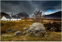 Black Rock Cottage-Glencoe-Scottish Landscape Print A Scottish landscape print of Black Rock Cottage, Glencoe, Scotland