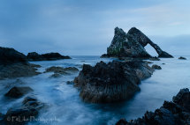 Bow-Fiddle-Blues A blue hour landscape photography at Bow Fiddle Rock, Portknockie, Moray