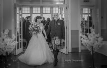 Cullen-Bay-Hotel-Wedding-Photography-04 Bride and Groom walk down the aisle at Cullen Bay Hotel.