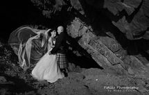 Cullen-Bay-Hotel-Wedding-Photography-08 Bride and Groom in Romantic pose with a long veil. Lit by off camera flash.