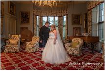 Moray-Wedding-Photographers-01 The Bride and Groom posed in the Drawing room at Brodie Castle, Forres, Moray.