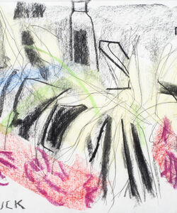 Tulips Charcoal and soft pastel