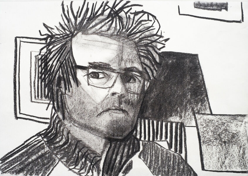 Self Portrait 4. Charcoal