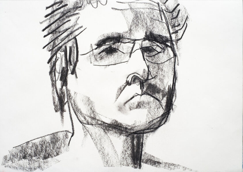 Self Portrait 2. Charcoal