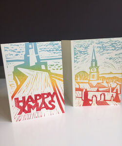 Berwick-upon-Tweed and lighthouse multicolour.