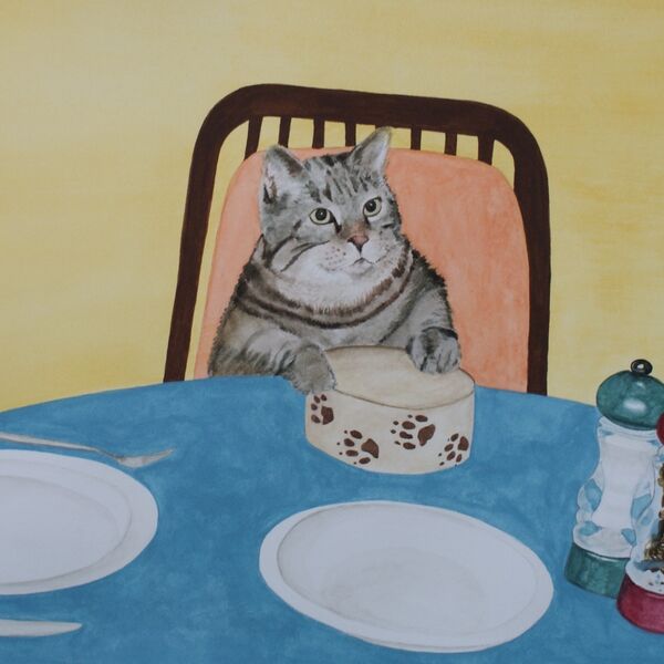 Harry waits for Lunch