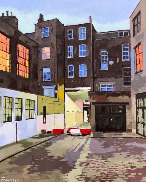 Behind the Blue Lion pub, London