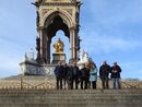 Society outing to London February 2024, in front of Albert Memorial.