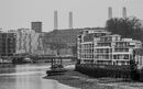 Print1 Mono 1st - Just a glimse of Battersea Power Station
