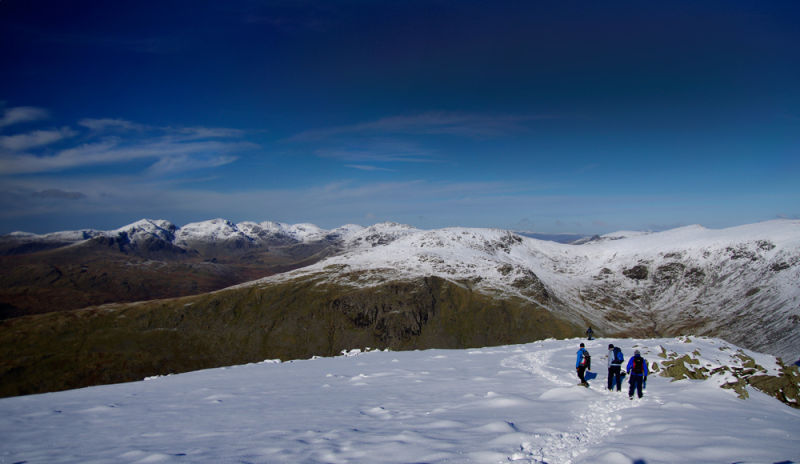 Scafell Pike from Dow Crag