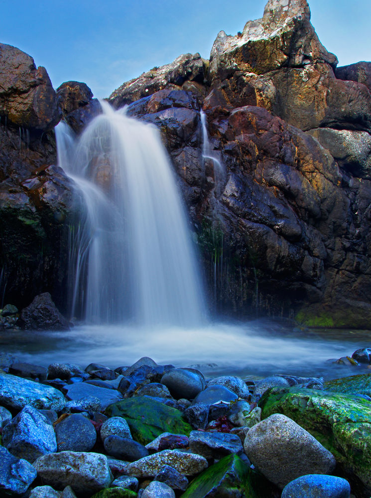 Waterfall near Dibidil Isle of Rum