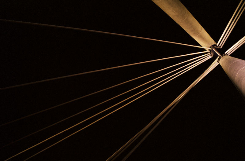 Upper structure of Southport's Millenium Bridge