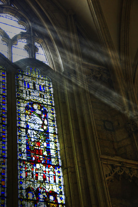 Sunbeams and smoke