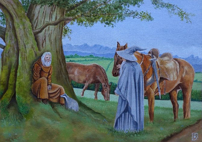 Gandalf meeting Radagast