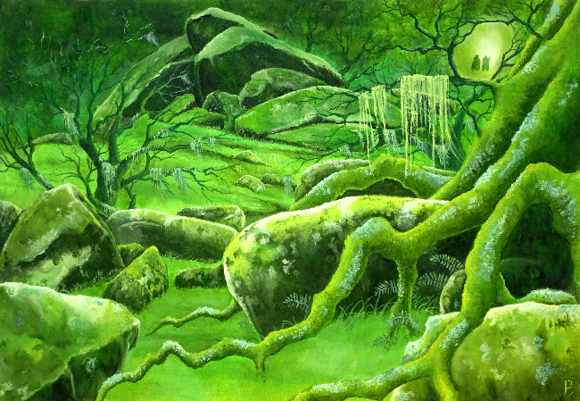 Merry and Pippin in Fangorn